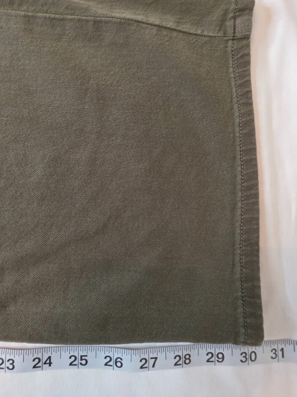 American Eagle Super High-Rise Baggy Wide Leg Olive Women's Jeans, Size 0 Reg - Picture 6 of 9